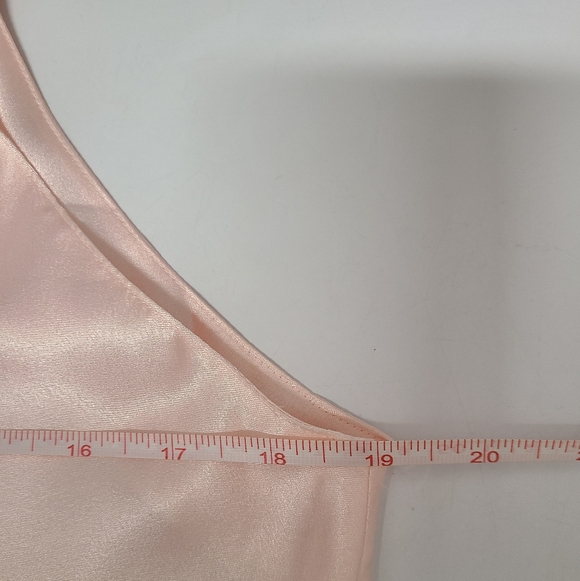 Christian Dior VINTAGE Pink Satin Full Length Slip Dress Nightgown Sz Med - Picture 10 of 12